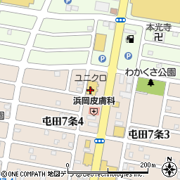 ユニクロ札幌屯田店周辺の地図