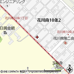 北海道石狩市花川南１０条2丁目172周辺の地図