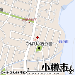 北海道小樽市桂岡町12-8周辺の地図