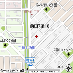北海道札幌市手稲区前田７条18丁目周辺の地図