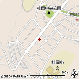 北海道小樽市桂岡町20-2周辺の地図