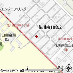 北海道石狩市花川南１０条2丁目121周辺の地図