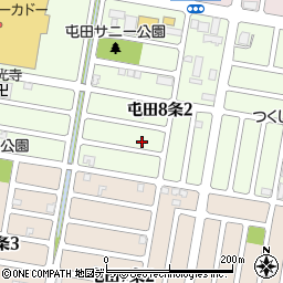 屯田８－２テラスハウスＢ周辺の地図