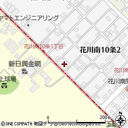 北海道石狩市花川南１０条2丁目69周辺の地図