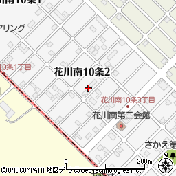 北海道石狩市花川南１０条2丁目156周辺の地図