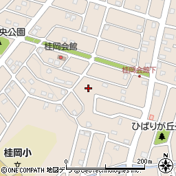 北海道小樽市桂岡町周辺の地図