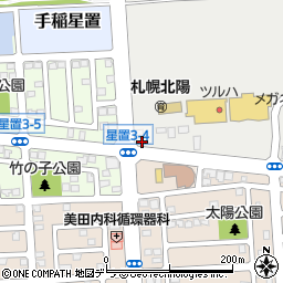 北海道札幌市手稲区手稲山口491-21周辺の地図