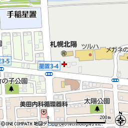 北海道札幌市手稲区手稲山口493-1周辺の地図