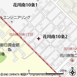 北海道石狩市花川南１０条2丁目59周辺の地図