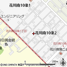 北海道石狩市花川南１０条2丁目57周辺の地図