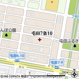 北海道札幌市北区屯田７条10丁目周辺の地図