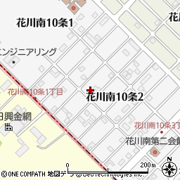 北海道石狩市花川南１０条2丁目54周辺の地図