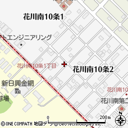 北海道石狩市花川南１０条2丁目25周辺の地図