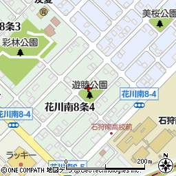 花川南遊睦公園周辺の地図