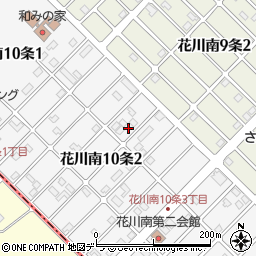 北海道石狩市花川南１０条2丁目86周辺の地図