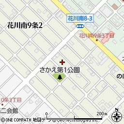 北海道石狩市花川南９条周辺の地図