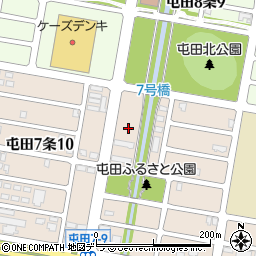 北海道札幌市北区屯田７条9丁目10周辺の地図