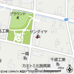 サンダイヤ札幌支店生産部銭函工場周辺の地図