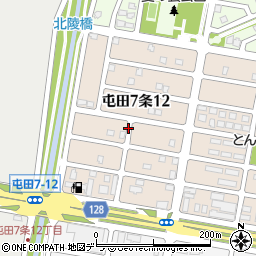 北海道札幌市北区屯田７条12丁目周辺の地図