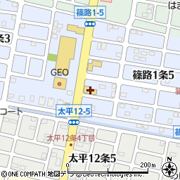 札幌トヨタ自動車篠路店周辺の地図