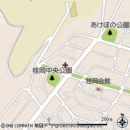 北海道小樽市桂岡町8-25周辺の地図