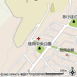 北海道小樽市桂岡町8-22周辺の地図