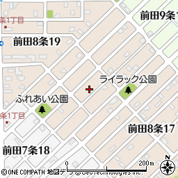 北海道札幌市手稲区前田８条18丁目周辺の地図