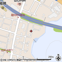 北海道小樽市桂岡町4-22周辺の地図