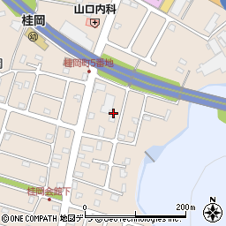 北海道小樽市桂岡町4-12周辺の地図