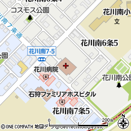 石狩市民図書館　花川南分館周辺の地図