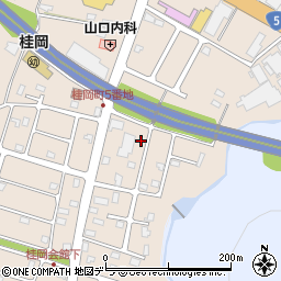 北海道小樽市桂岡町4-13周辺の地図