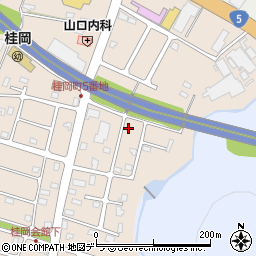 北海道小樽市桂岡町4-16周辺の地図