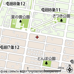 北海道札幌市北区屯田７条11丁目11周辺の地図