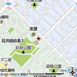 花川南睦美会館周辺の地図