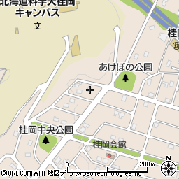 北海道小樽市桂岡町8-2周辺の地図
