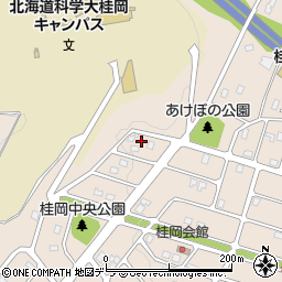 北海道小樽市桂岡町8-3周辺の地図