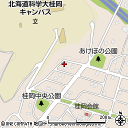 北海道小樽市桂岡町8-4周辺の地図
