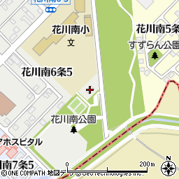 花川中継ポンプ場周辺の地図