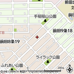 北海道札幌市手稲区前田８条18丁目14周辺の地図
