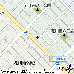 北海道石狩市花川南８条2丁目90周辺の地図