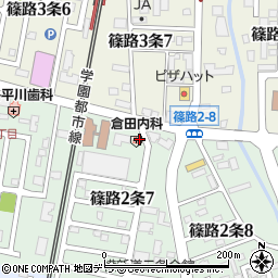 倉田内科医院周辺の地図