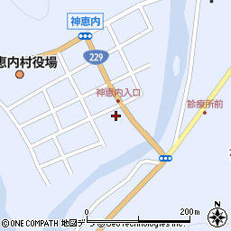 神恵内郵便局周辺の地図