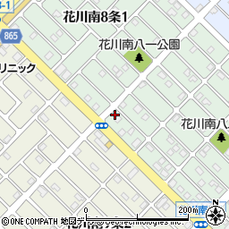 北海道石狩市花川南８条2丁目84周辺の地図