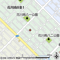 北海道石狩市花川南８条2丁目66周辺の地図