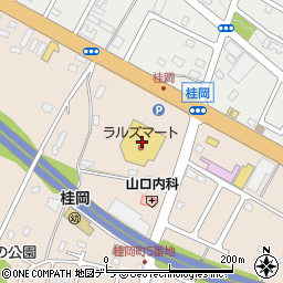 ぴよちゃんクリーニングエース　ラルズ桂岡店周辺の地図