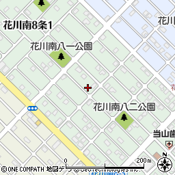 北海道石狩市花川南８条2丁目54周辺の地図