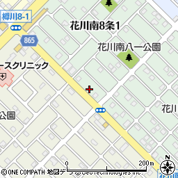 北海道石狩市花川南８条1丁目223周辺の地図