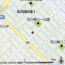 北海道石狩市花川南８条1丁目205周辺の地図