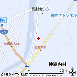 北海道古宇郡神恵内村神恵内村川向周辺の地図