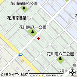 北海道石狩市花川南８条2丁目50周辺の地図